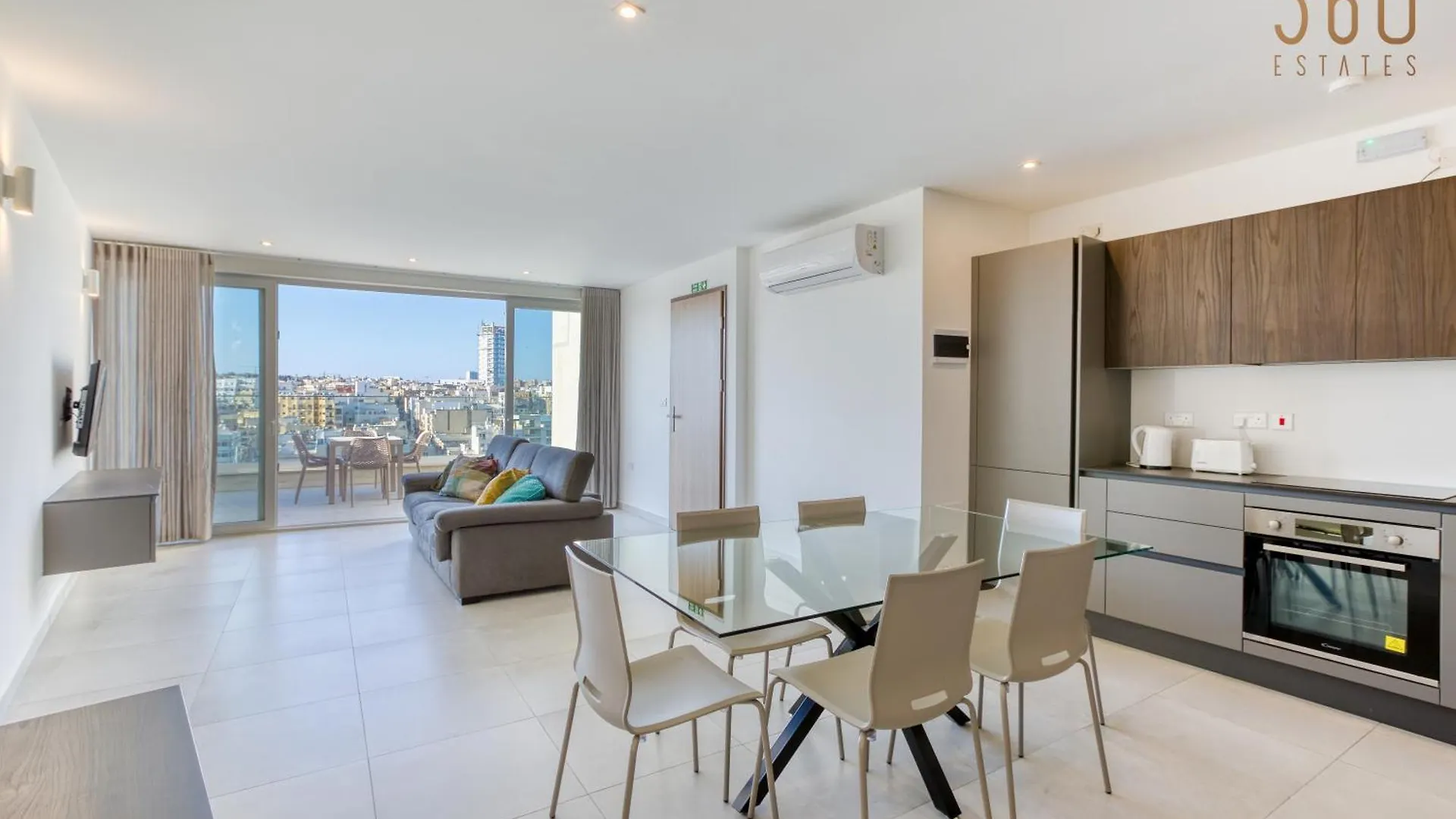 Modern 3Br Home With Stunning Marina View In Pieta By 360 Estates Apartment